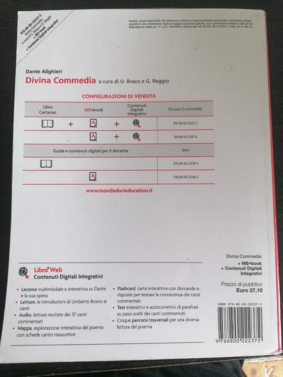 DIVINA COMMEDIA (LA) - TESTO INTEGRALE - foto 2