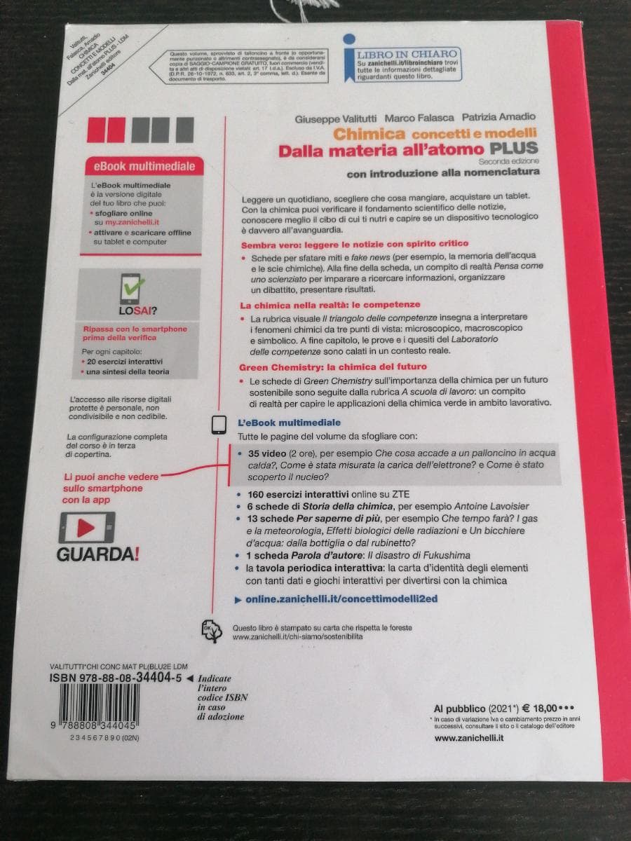 CHIMICA: CONCETTI E MODELLI - DALLA MATERIA ALL'ATOMO PLUS (LDM) - foto 2
