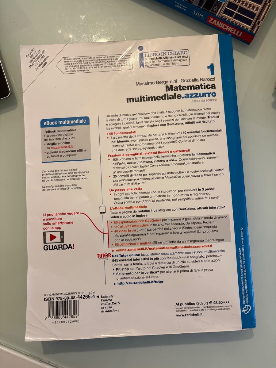 MATEMATICA MULTIMEDIALE.AZZURRO 2ED. - VOL. 1 (LDM) - foto 2