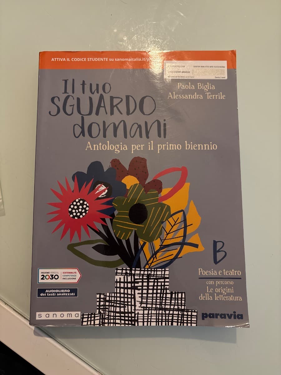 IL TUO SGUARDO DOMANI B CON PERCORSO LE ORIGINI DELLE LETTERATURA - foto 1