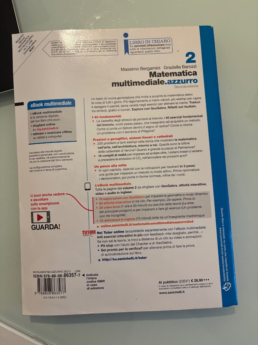 MATEMATICA MULTIMEDIALE.AZZURRO 2ED. - VOL. 2 (LDM) - foto 2