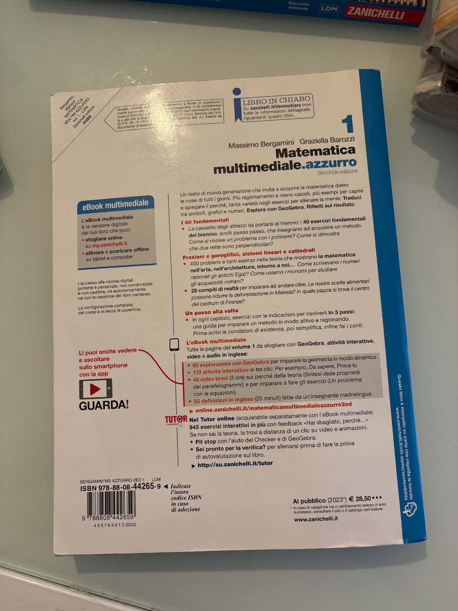 MATEMATICA MULTIMEDIALE.AZZURRO 2ED. - VOL. 1 (LDM) - foto 2