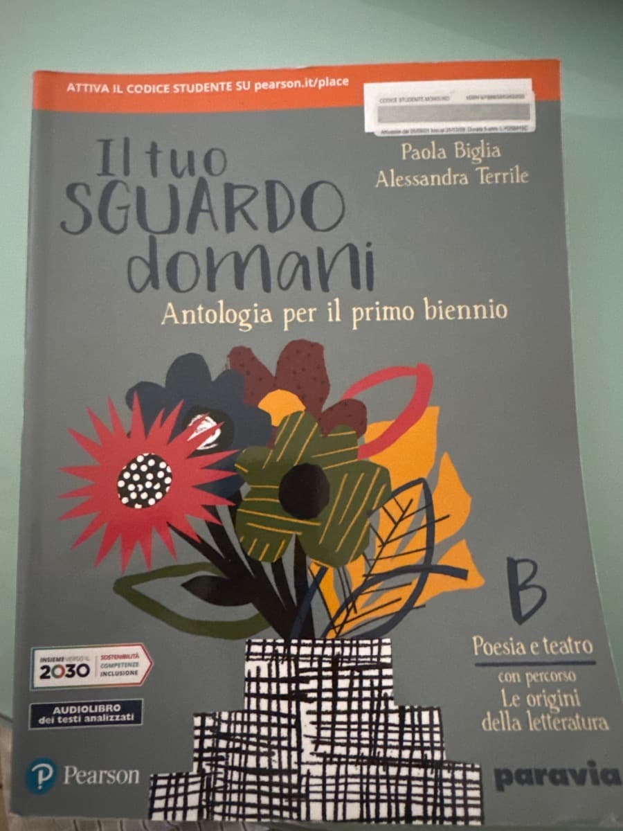 IL TUO SGUARDO DOMANI B CON PERCORSO LE ORIGINI DELLE LETTERATURA - foto 1