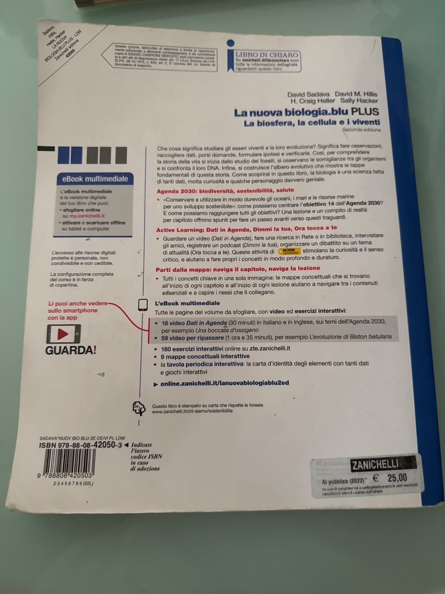 NUOVA BIOLOGIA.BLU 2ED. (LA) - LA BIOSFERA, LA CELLULA E I VIVENTI PLUS (LDM) - foto 2