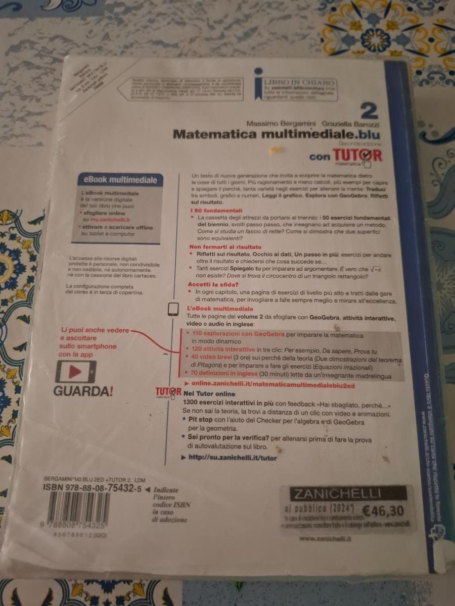 MATEMATICA MULTIMEDIALE.BLU - VOLUME 2 CON TUTOR (LDM) - foto 2