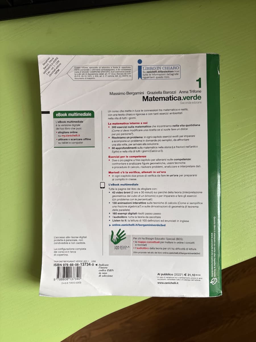 MATEMATICA.VERDE 2ED. - VOLUME 1 (LDM) - foto 2