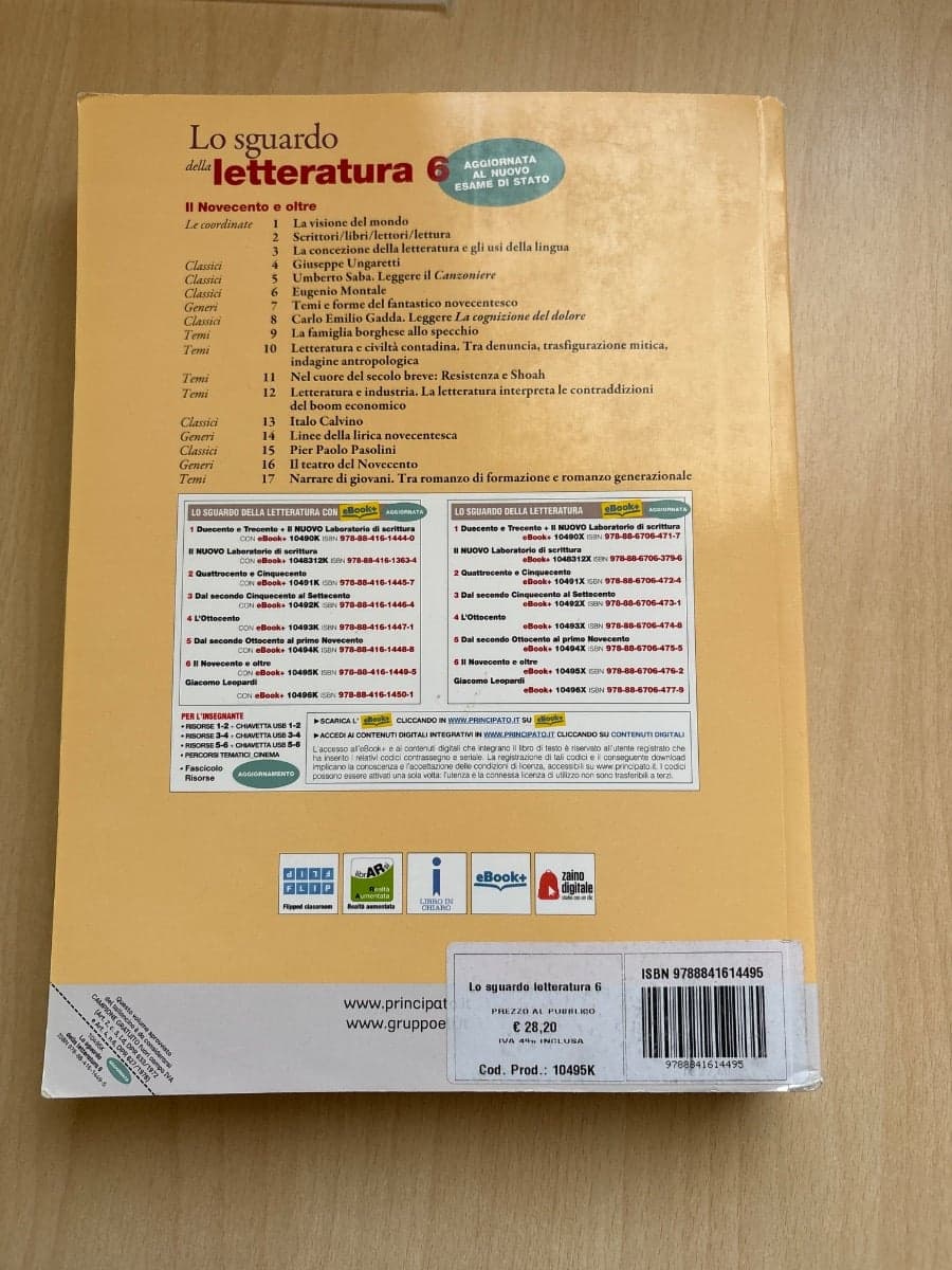 SGUARDO DELLA LETTERATURA 6 (LO) EDIZIONE AGGIORNATA - foto 2