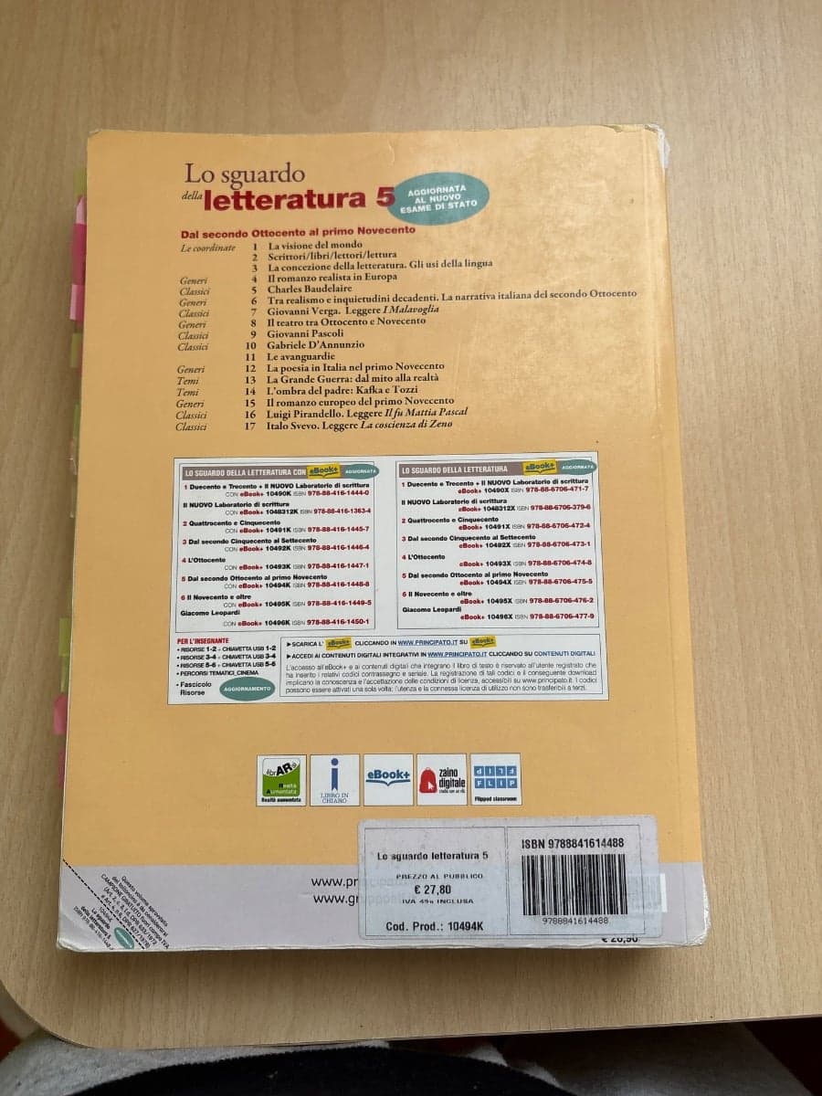 SGUARDO DELLA LETTERATURA 5 (LO) EDIZIONE AGGIORNATA - foto 2