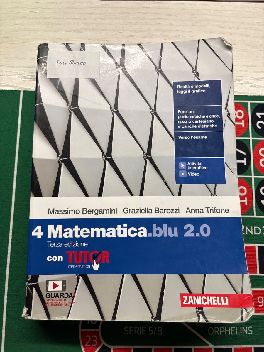 MATEMATICA BLU 2.0 3ED. - VOL. 4 CON TUTOR (LDM) - foto 1