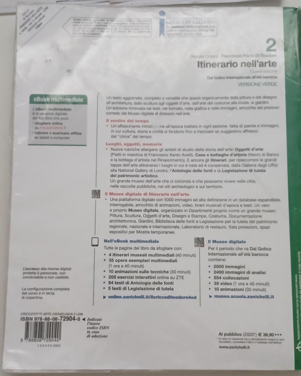 ITINERARIO NELL'ARTE 4A EDIZIONE VERSIONE VERDE - VOLUME 2 + MUSEO (LDM) - foto 2