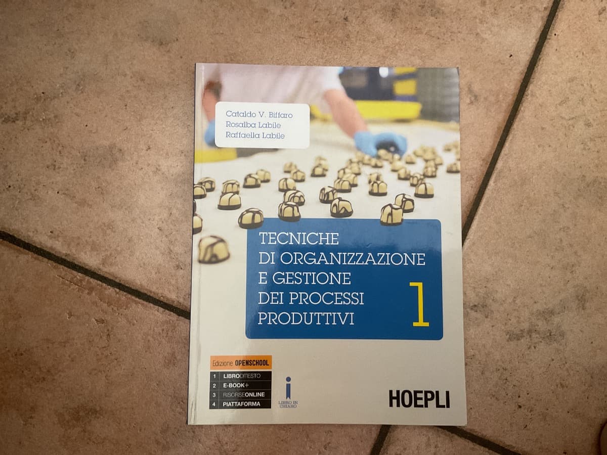 TECNICHE DI ORGANIZZAZIONE E GESTIONE DEI PROCESSI PRODUTTIVI - foto 1