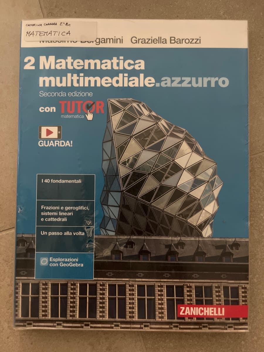 MATEMATICA MULTIMEDIALE.AZZURRO 2ED. - VOL. 2 CON TUTOR (LDM) - foto 1