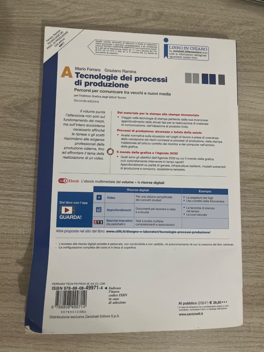 TECNOLOGIE DEI PROCESSI DI PRODUZIONE 2ED. - VOLUME A SECONDO BIENNIO (LDM) - foto 2