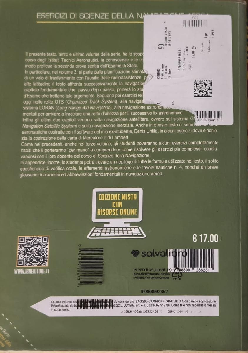 ESERCIZI DI SCIENZE DELLA NAVIGAZIONE AEREA - foto 2