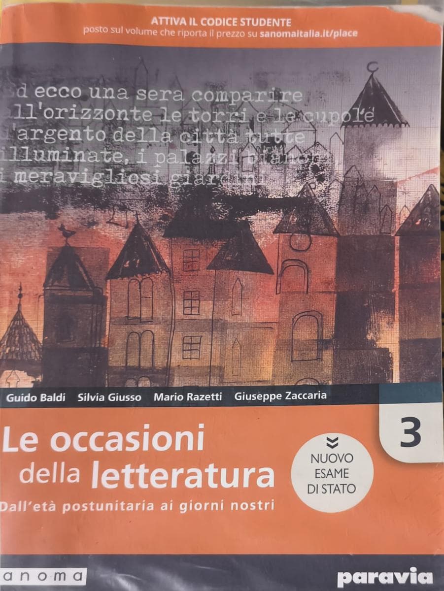 LE OCCASIONI DELLA LETTERATURA 3 EDIZIONE NUOVO ESAME DI STATO - foto 1