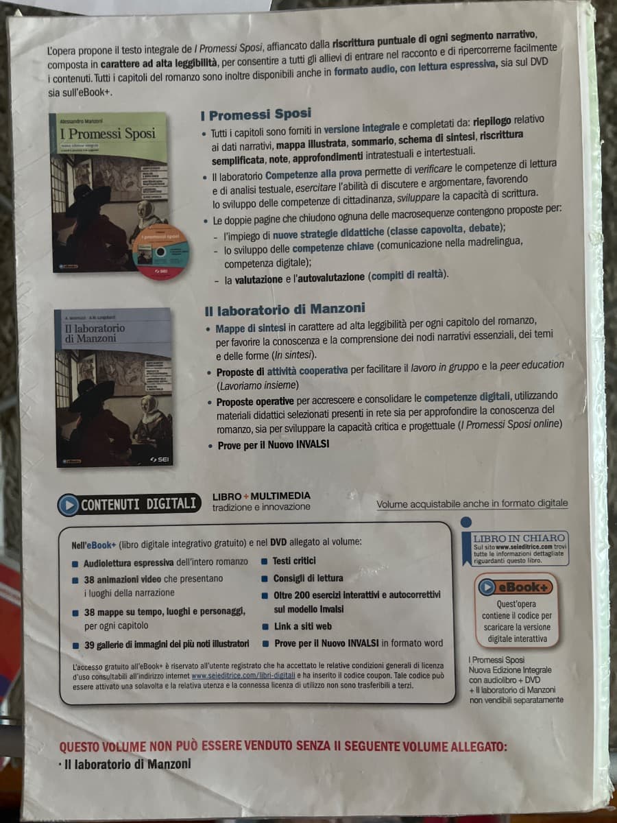 PROMESSI SPOSI (I) + DVD + IL LABORATORIO DI MANZONI - foto 2