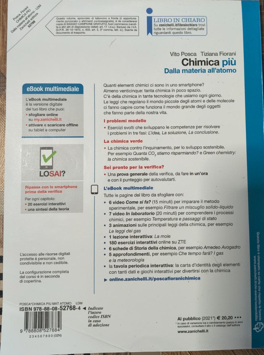 CHIMICA PIÙ - DALLA MATERIA ALL'ATOMO (LDM) - foto 2