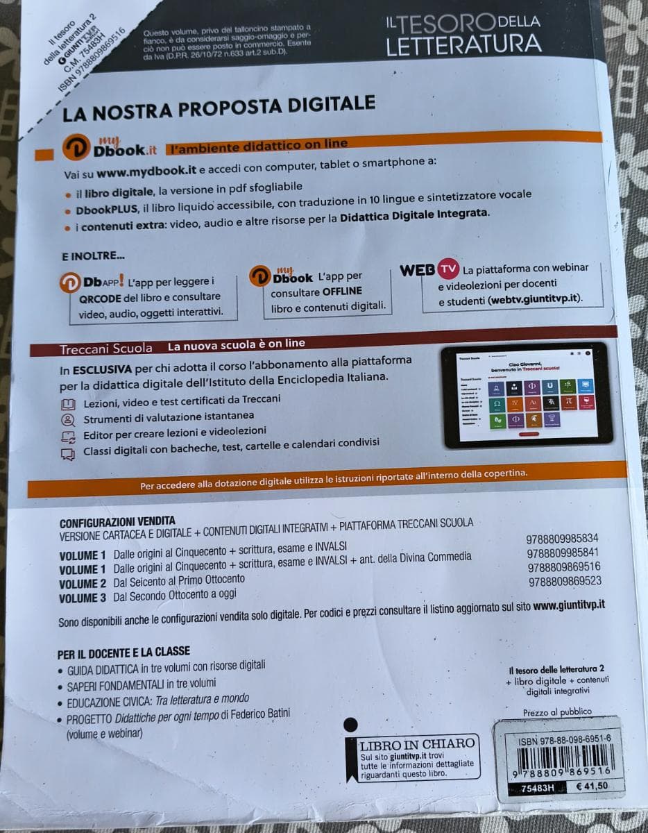 TESORO DELLA LETTERATURA 2 - foto 2