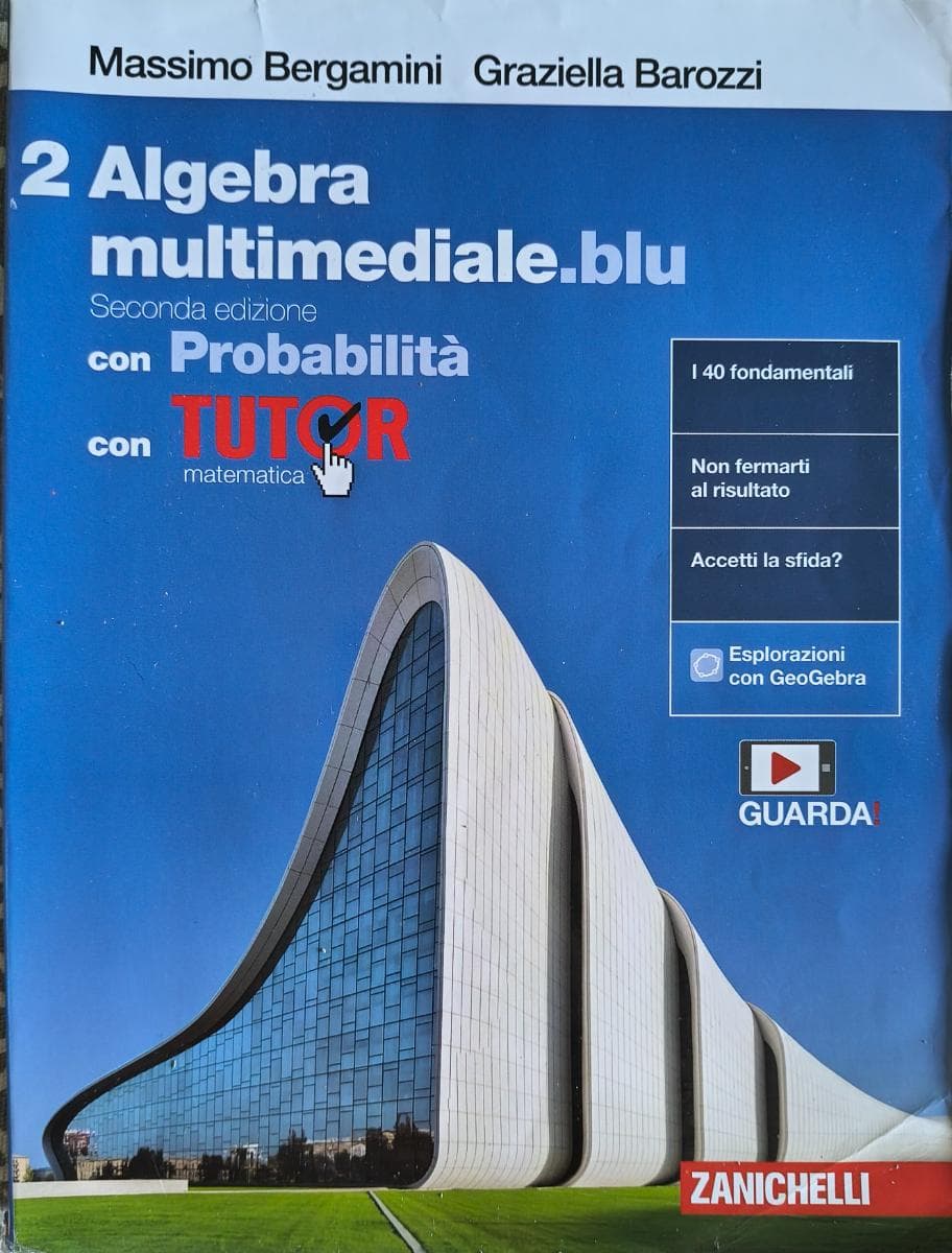 MATEMATICA MULTIMEDIALE.BLU - VOLUME ALGEBRA CON PROBABILITÀ 2 + TUTOR (LDM) - foto 1