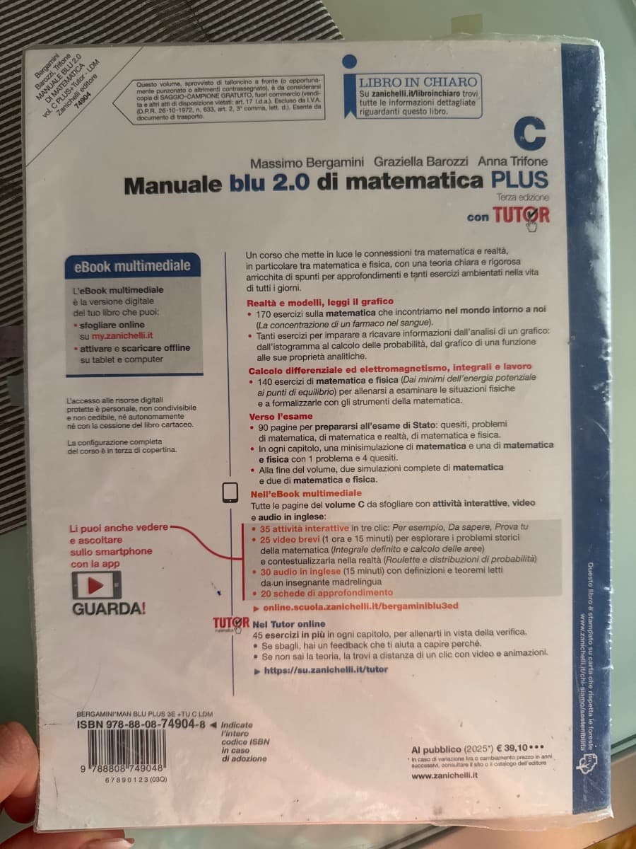 MANUALE BLU 2.0 DI MATEMATICA 3ED. - VOL. C PLUS CON TUTOR (LDM) - foto 2