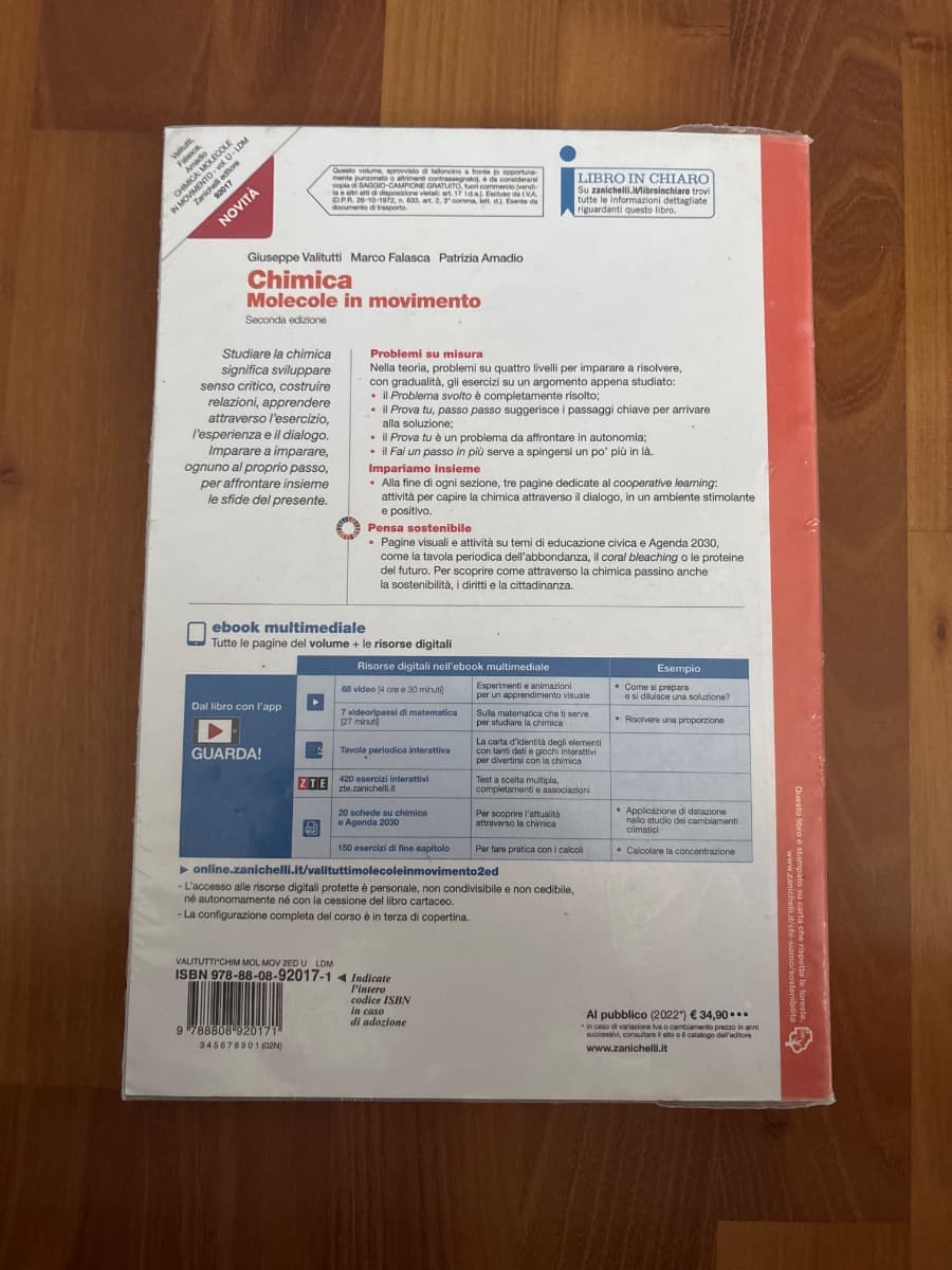 CHIMICA: MOLECOLE IN MOVIMENTO 2ED - VOLUME U (LDM) - foto 2