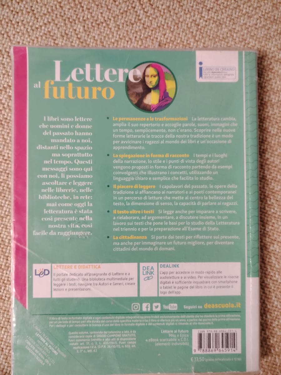 LETTERE AL FUTURO - VOLUME C MITO ED EPICA + EBOOK - foto 2