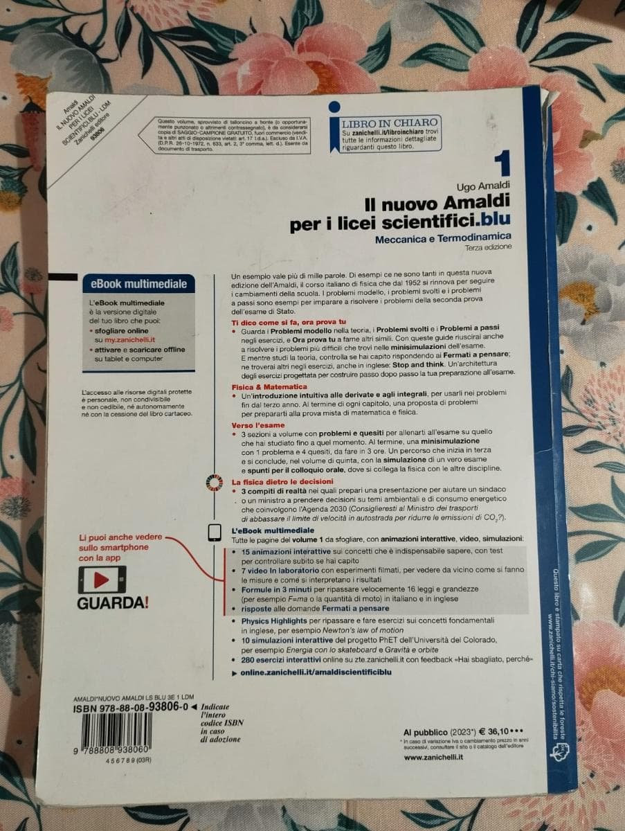NUOVO AMALDI PER I LICEI SCIENTIFICI.BLU (IL) 3ED. - VOL. 1 (LDM) - foto 2