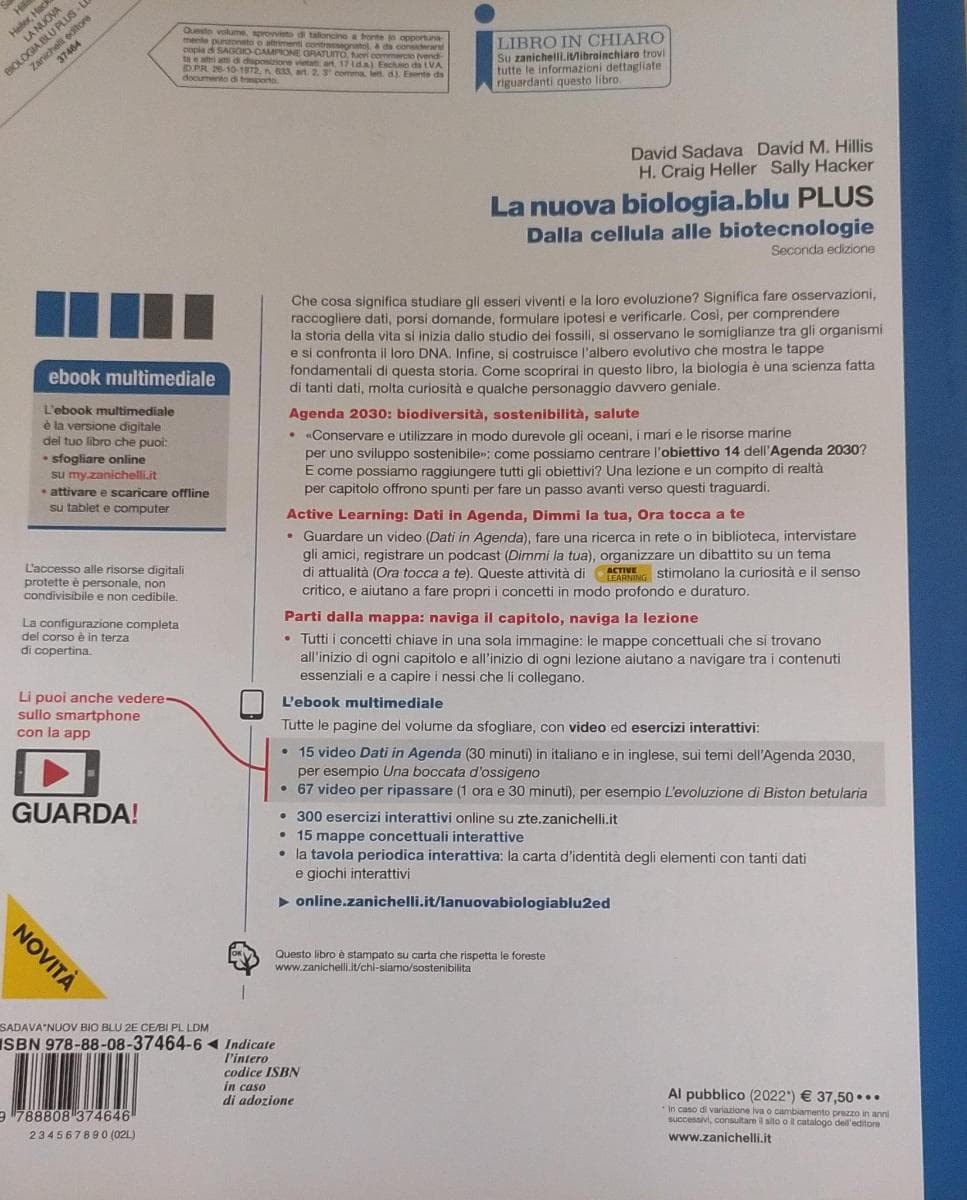 NUOVA BIOLOGIA.BLU 2ED. (LA) - DALLA CELLULA ALLE BIOTECNOLOGIE PLUS (LDM) - foto 2
