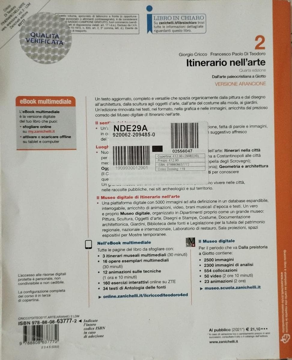 ITINERARIO NELL'ARTE 4A EDIZIONE VERSIONE ARANCIONE - VOL. 2 (LDM) - foto 2