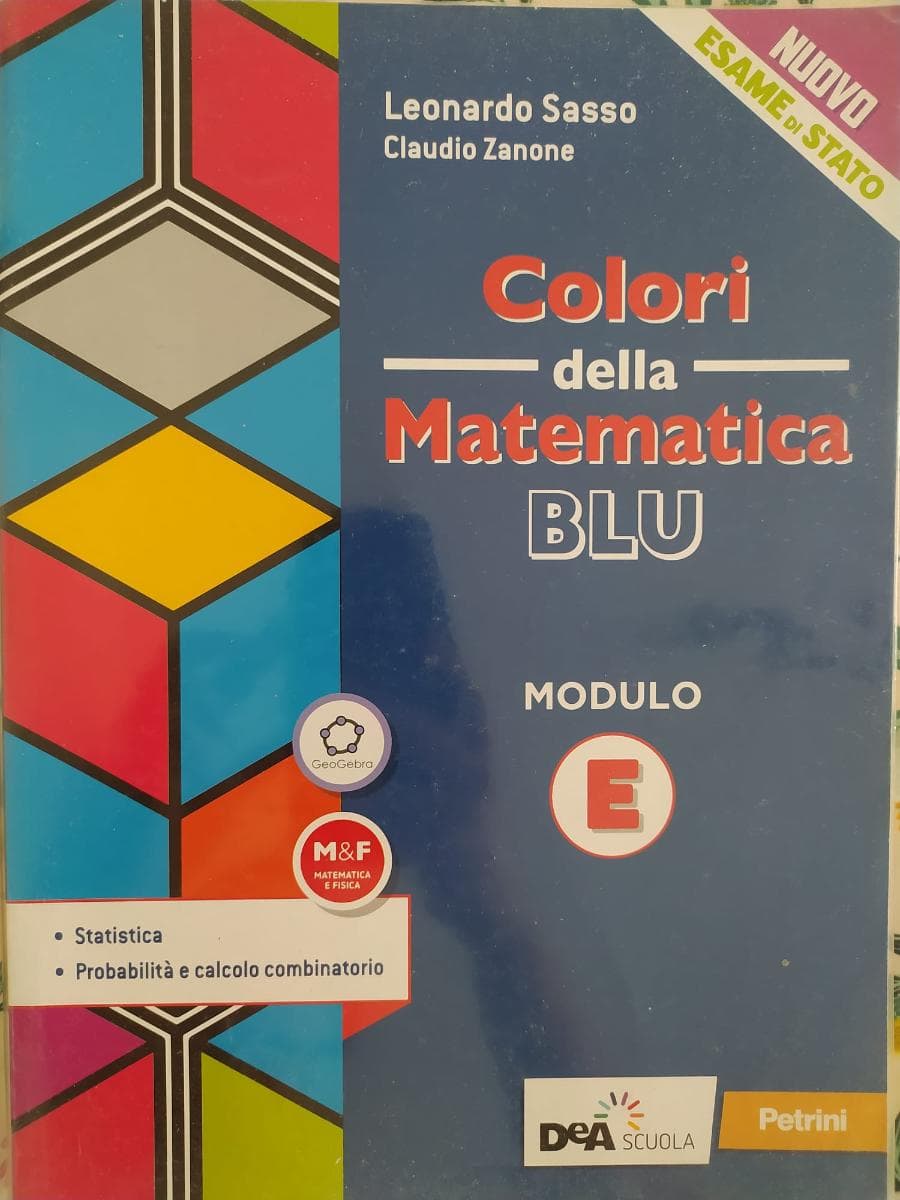 COLORI DELLA MATEMATICA - ED.BLU AGGIORNATA-L.SCIENT MODULO E-STATISTIC+EBOOK - foto 1