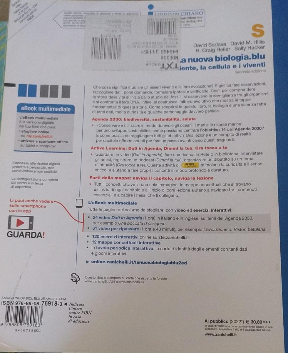 NUOVA BIOLOGIA.BLU 2ED. (LA) - L'AMBIENTE, LA CELLULA E I VIVENTI S (LDM) - foto 2