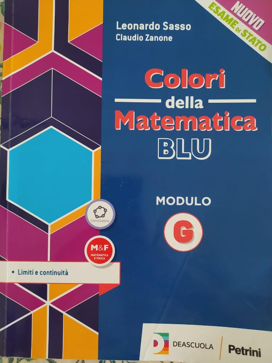 COLORI DELLA MATEMATICA - ED.BLU AGGIORNATA-L.SCIENTIFICI MODULO G+EBOOK - foto 1
