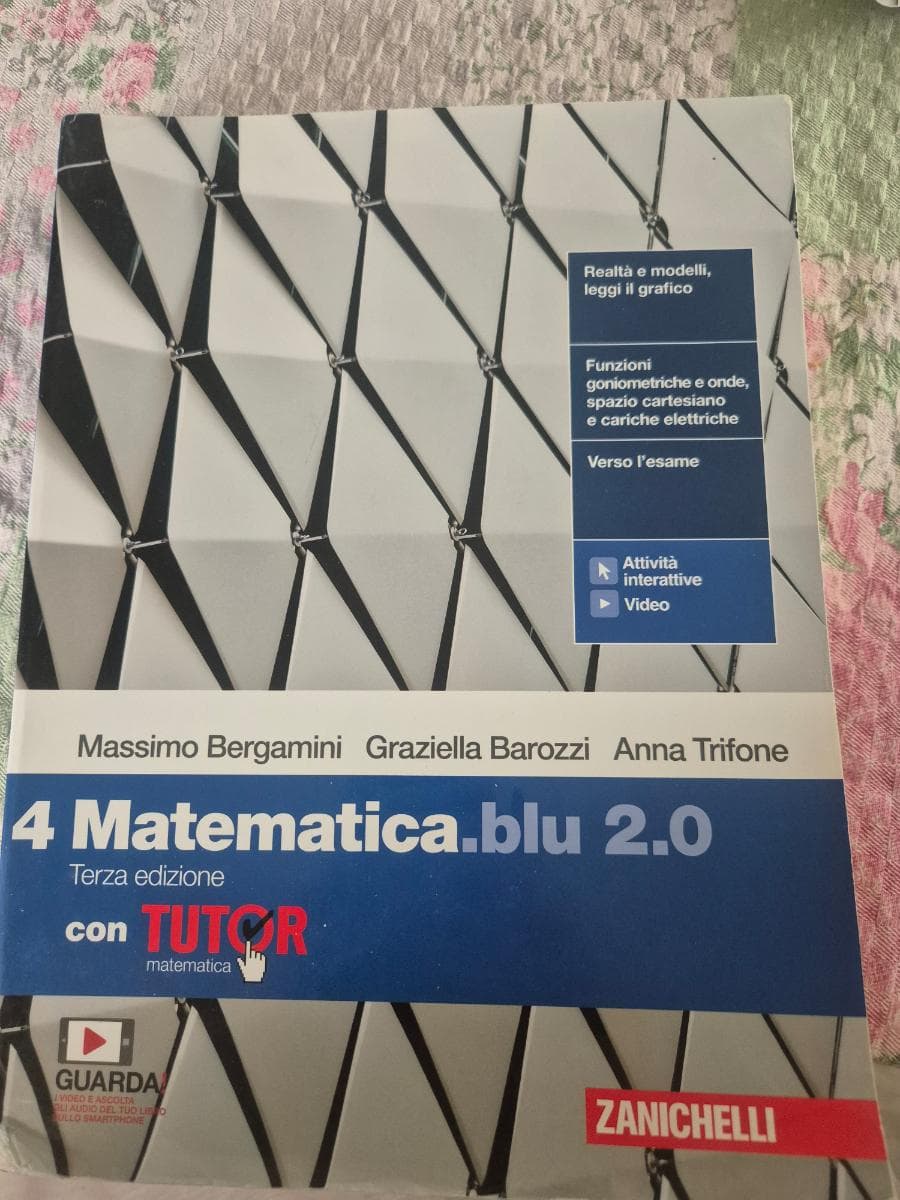 MATEMATICA BLU 2.0 3ED. - VOL. 4 CON TUTOR (LDM) - foto 1