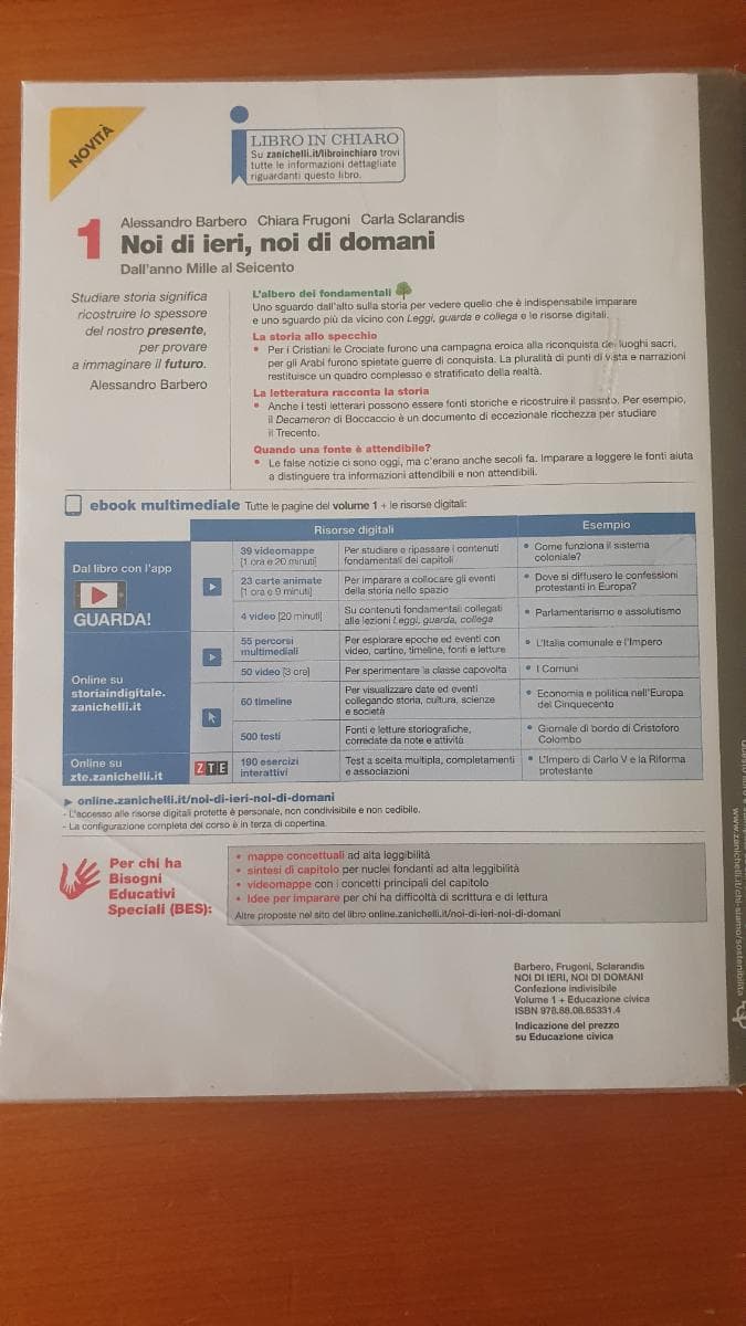 NOI DI IERI, NOI DI DOMANI - CONF. VOL. 1 + EDUCAZIONE CIVICA (LDM) - foto 2