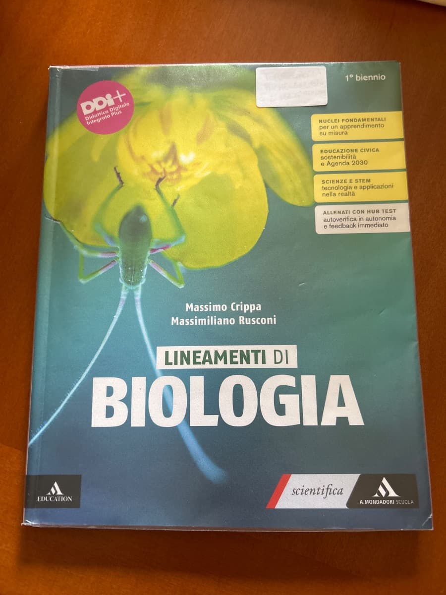LINEAMENTI DI BIOLOGIA - foto 1