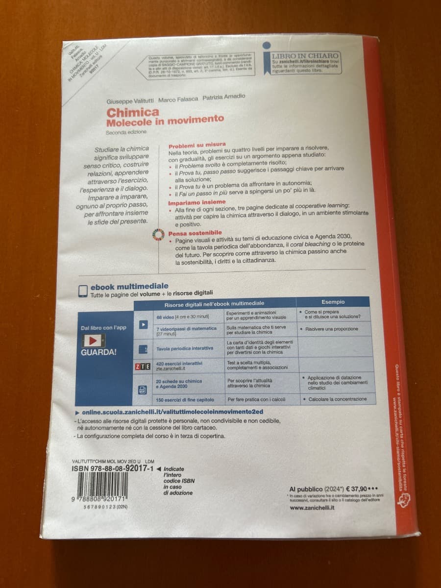 CHIMICA: MOLECOLE IN MOVIMENTO 2ED - VOLUME U (LDM) - foto 2