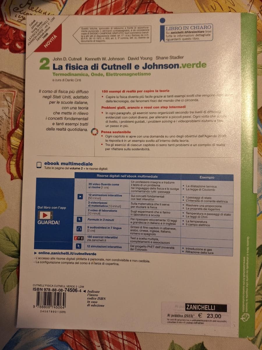 FISICA DI CUTNELL E JOHNSON.VERDE (LA) - VOLUME 2 (LDM) - foto 2