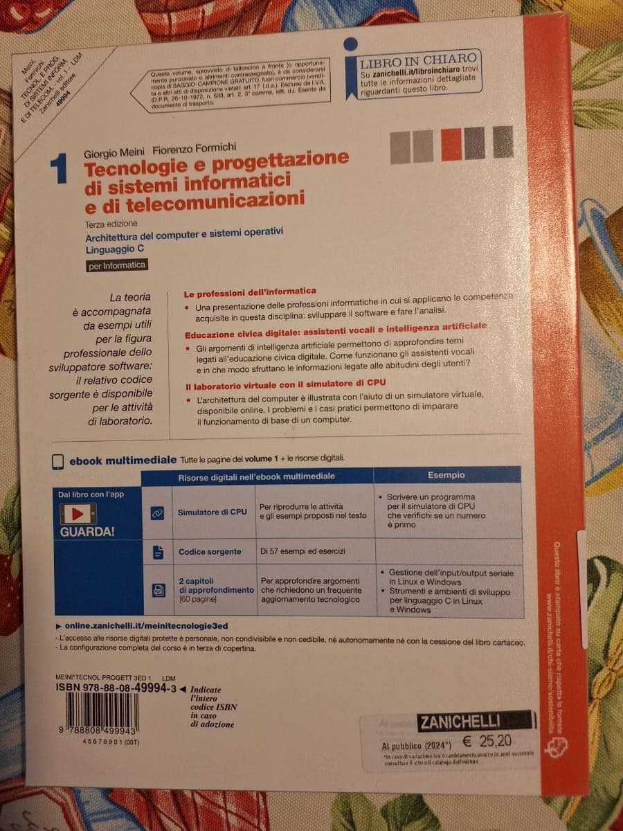 TECNOLOGIE E PROGETT. SIST. INFORMATICI E DI TELECOM. 3ED - VOLUME 1 (LDM) - foto 2