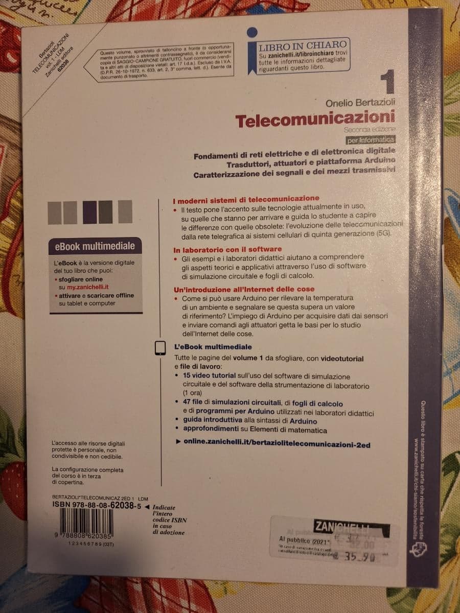 TELECOMUNICAZIONI - PER INFORMATICA 2ED. VOLUME 1 (LD) - foto 2