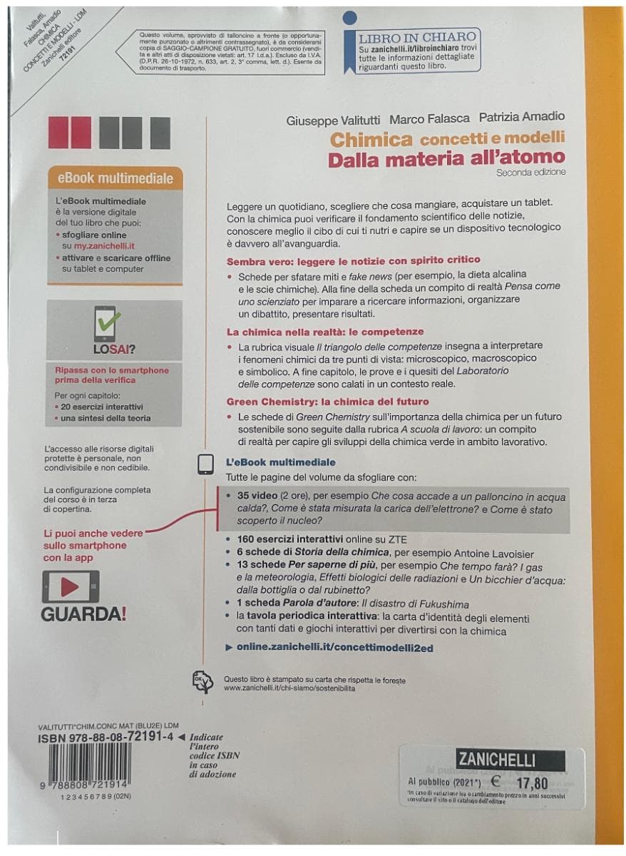 CHIMICA: CONCETTI E MODELLI 2ED. - DALLA MATERIA ALL'ATOMO (LDM) - foto 2