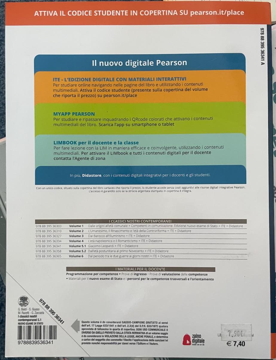 CLASSICI NOSTRI CONTEMPORANEI 5.1 EDIZIONE NUOVO ESAME DI STATO (I) - foto 2