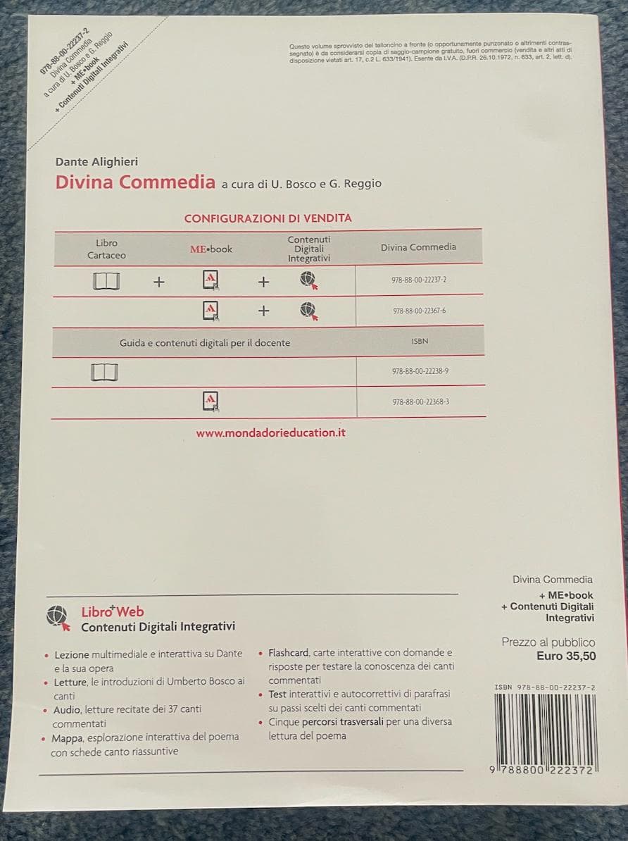 DIVINA COMMEDIA (LA) - TESTO INTEGRALE - foto 2