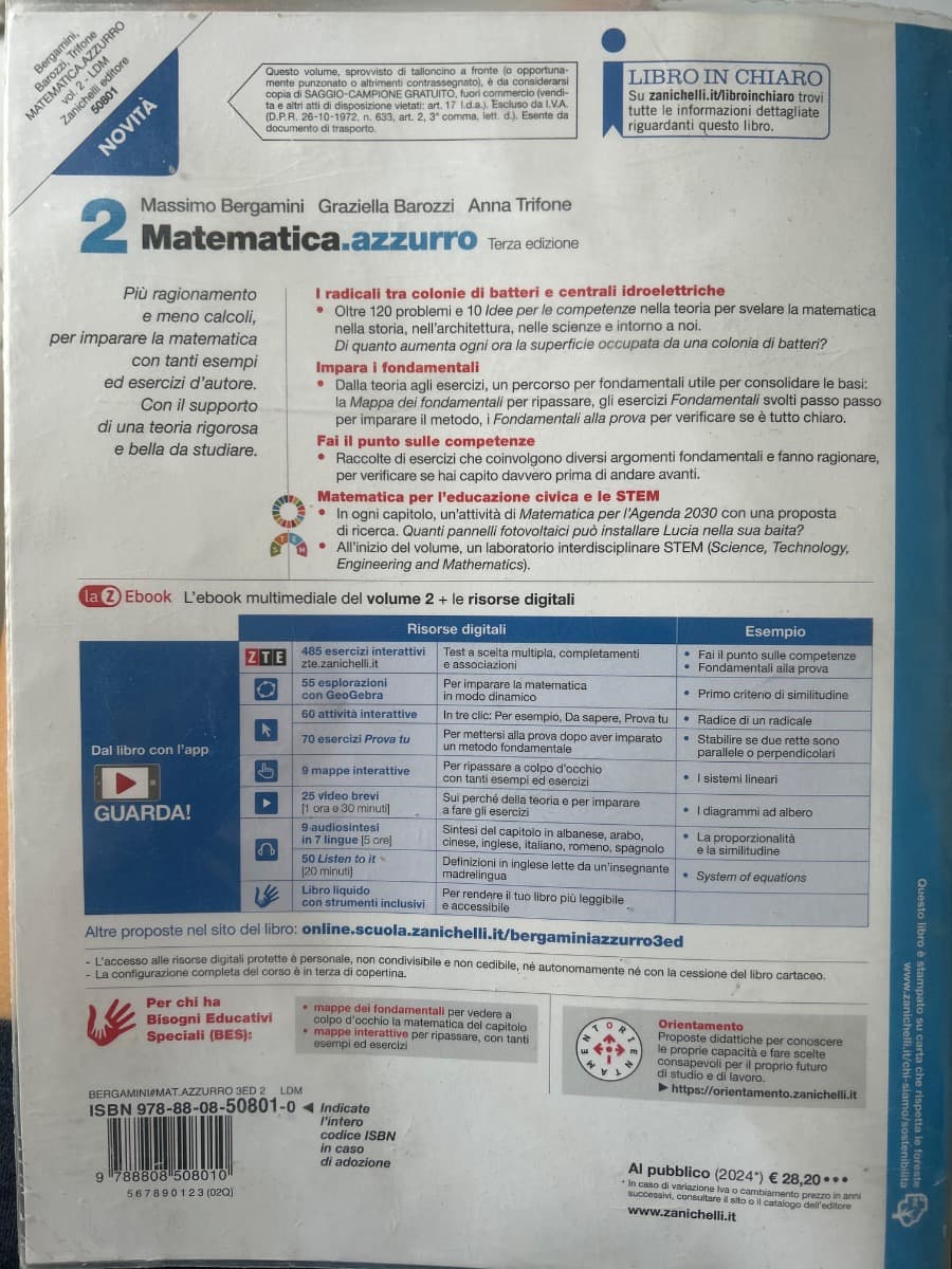 MATEMATICA.AZZURRO 3ED. - VOL. 2 (LDM) - foto 2