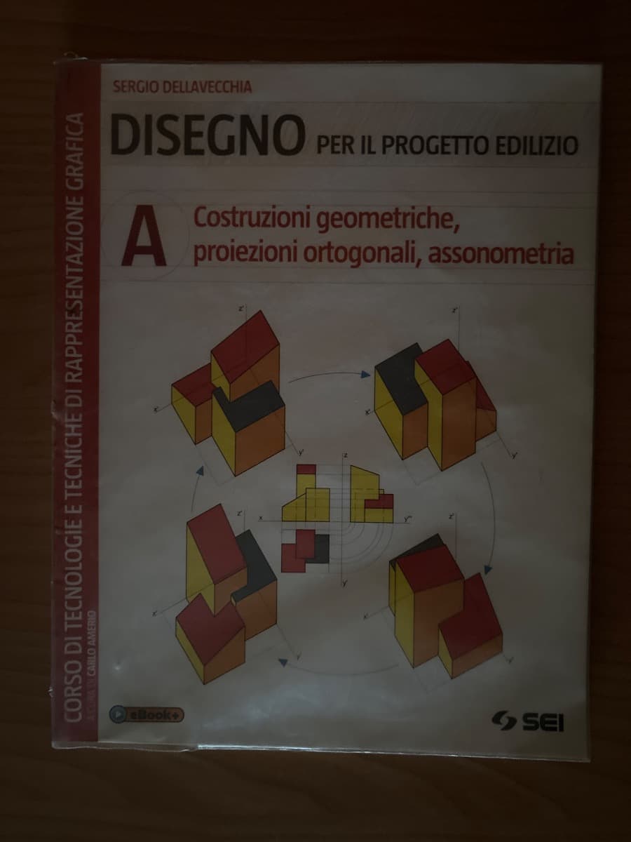 DISEGNO PER IL PROGETTO EDILIZIO A - COSTRUZ.GEOM.PROIEZ. ORTOGONALI,ASSONOM. - foto 1