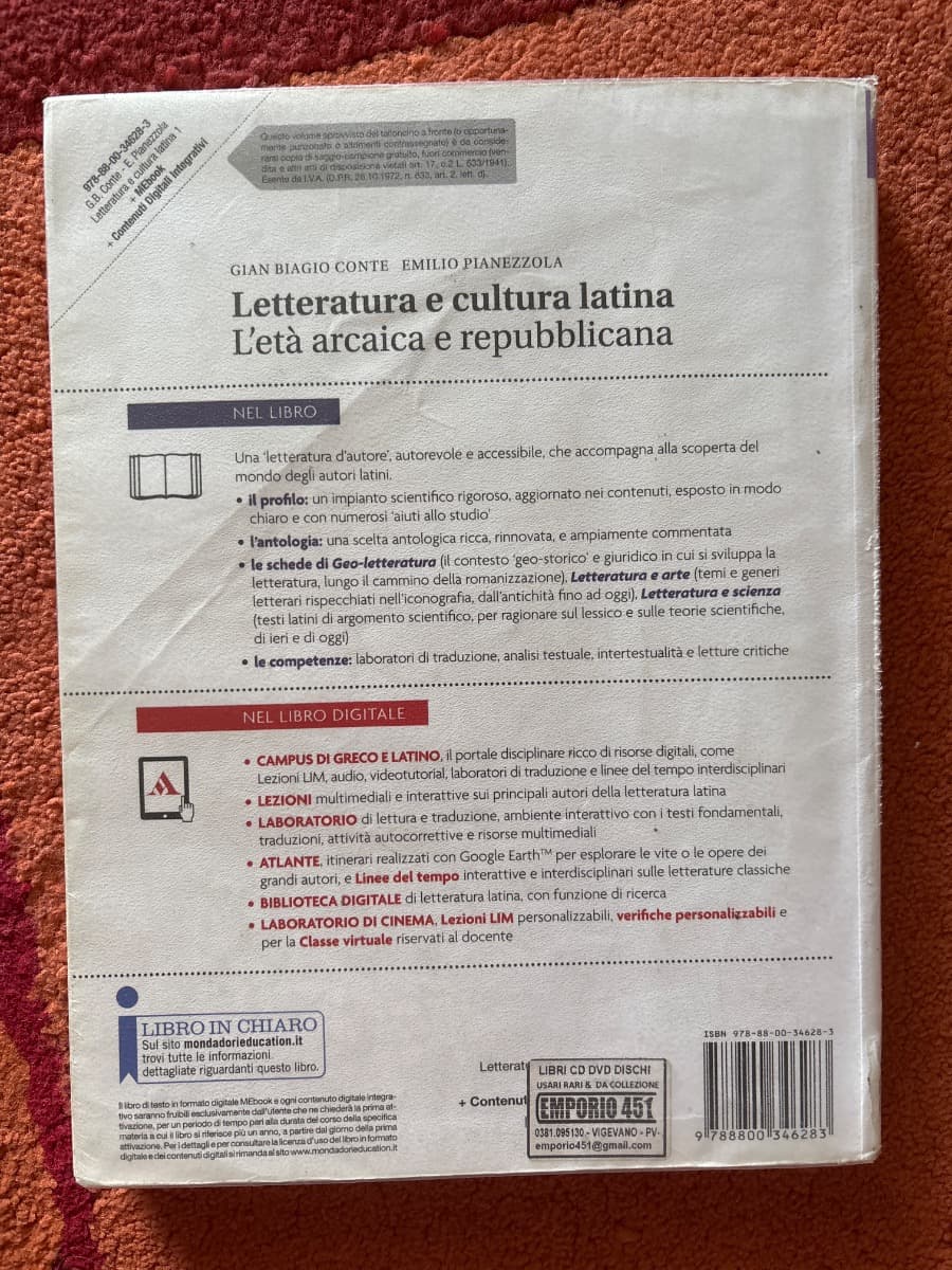 LETTERATURA E CULTURA LATINA - foto 2