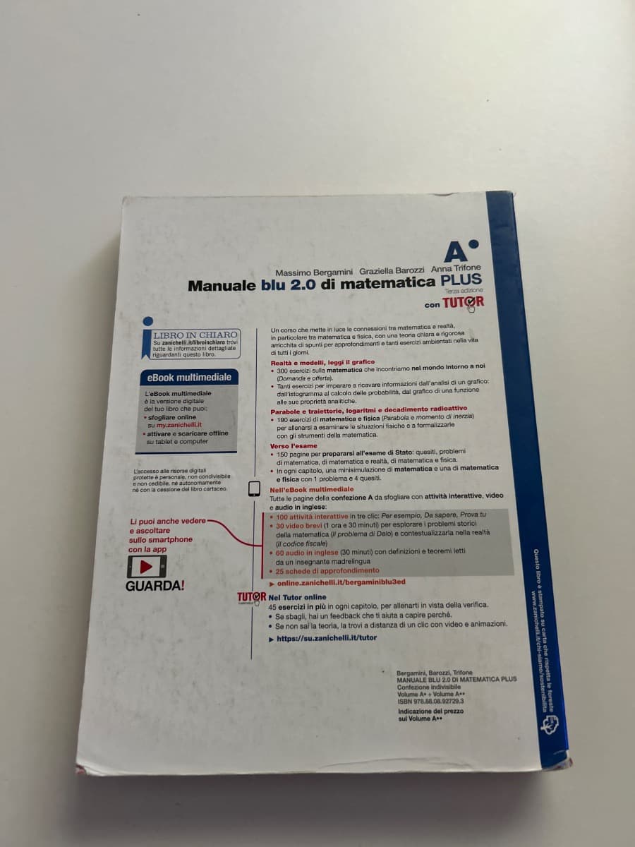 MANUALE BLU 2.0 DI MATEMATICA 3ED. - CONF. A PLUS CON TUTOR (LDM) - foto 2