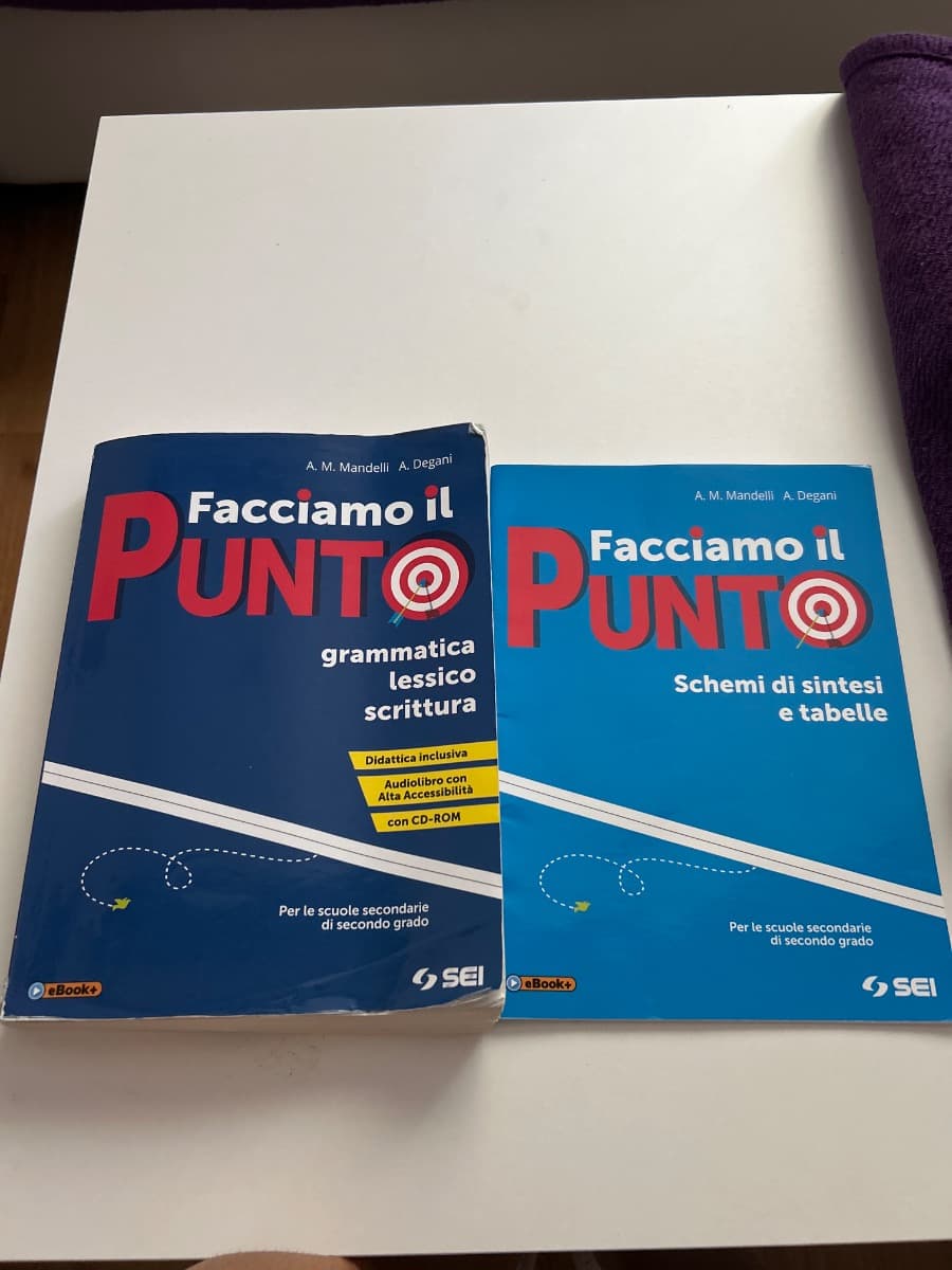 FACCIAMO IL PUNTO + CD + SCHEMI DI SINTESI E TABELLE - foto 1
