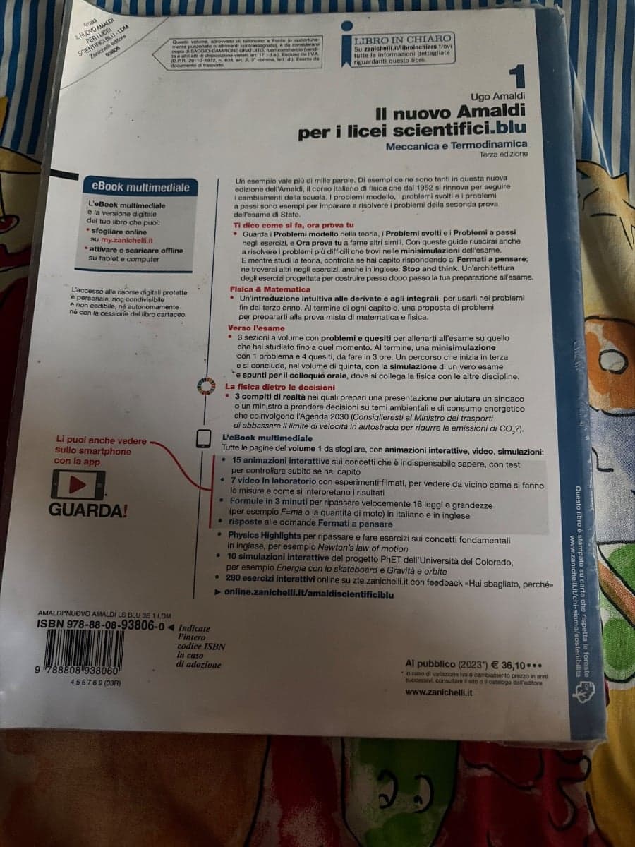 NUOVO AMALDI PER I LICEI SCIENTIFICI.BLU (IL) 3ED. - VOL. 1 (LDM) - foto 2