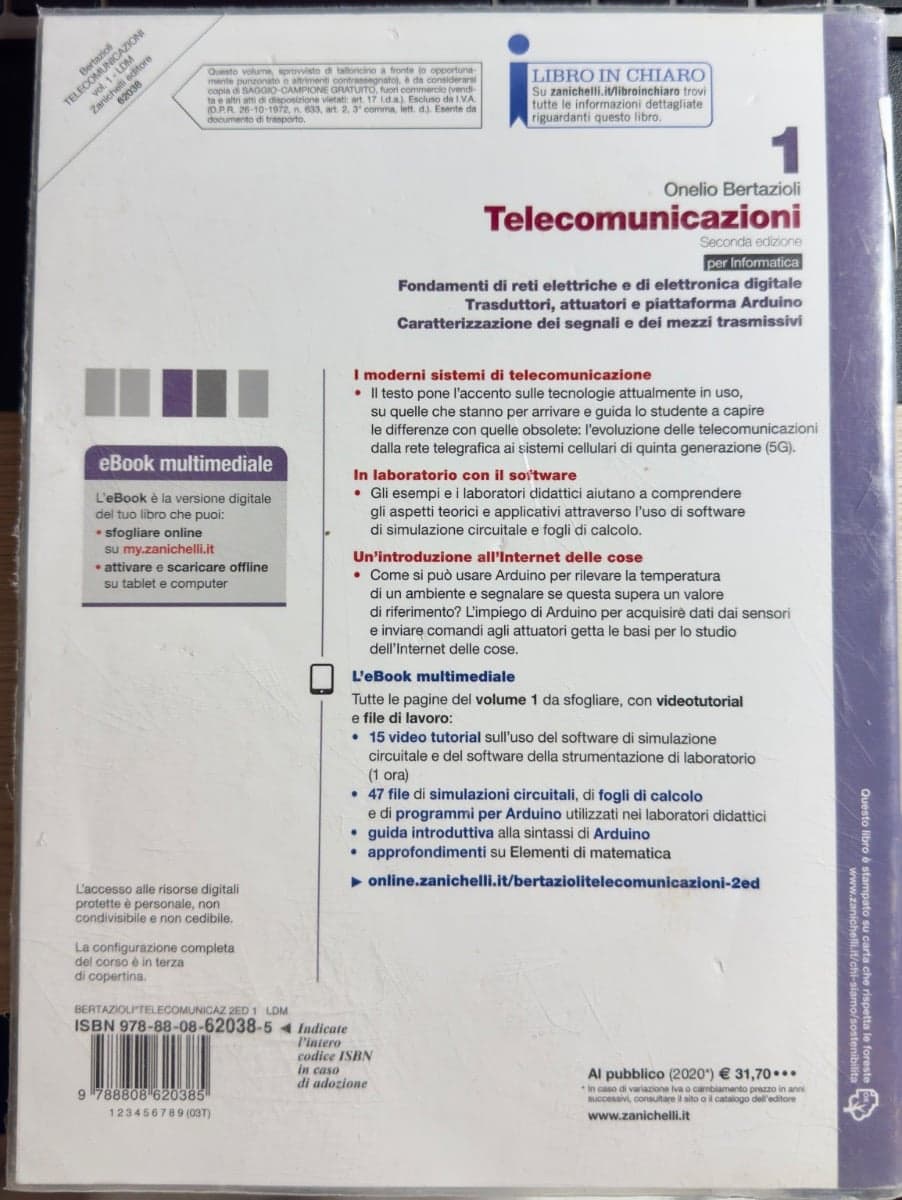 TELECOMUNICAZIONI - PER INFORMATICA 2ED. VOLUME 1 (LD) - foto 2