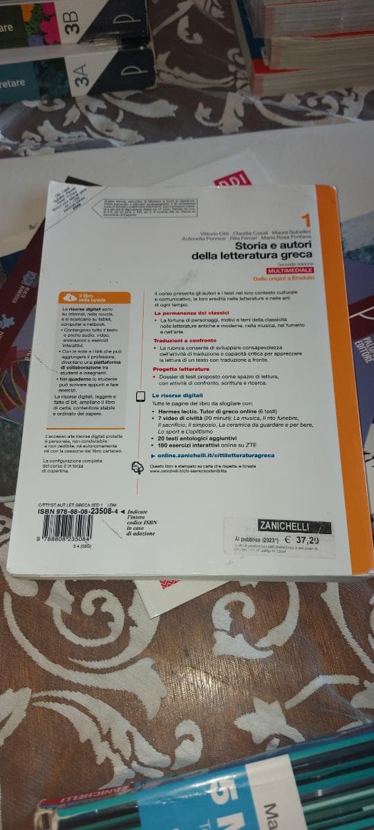 STORIA E AUTORI DELLA LETTERATURA GRECA 2ED - VOLUME 1 MULTIMEDIALE (LDM) - foto 2